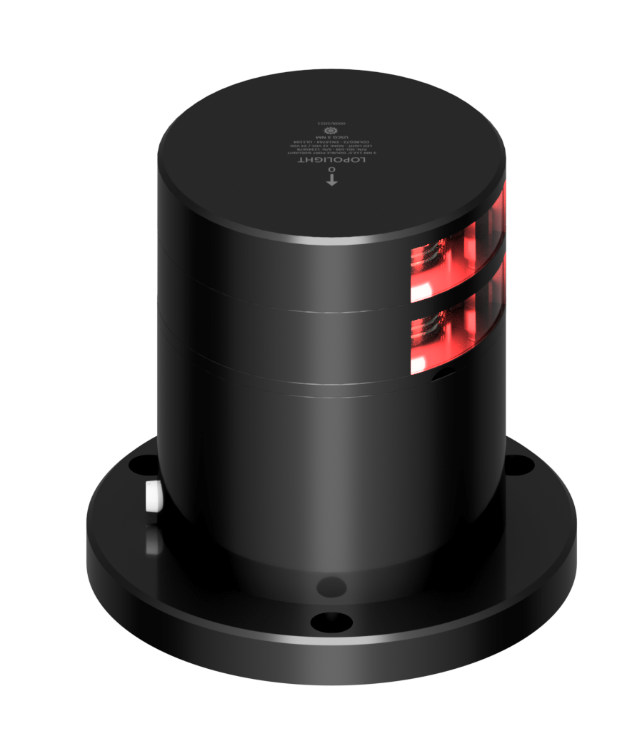 3nm 112,5° Red, dbl port (blk), dimm, de-ice